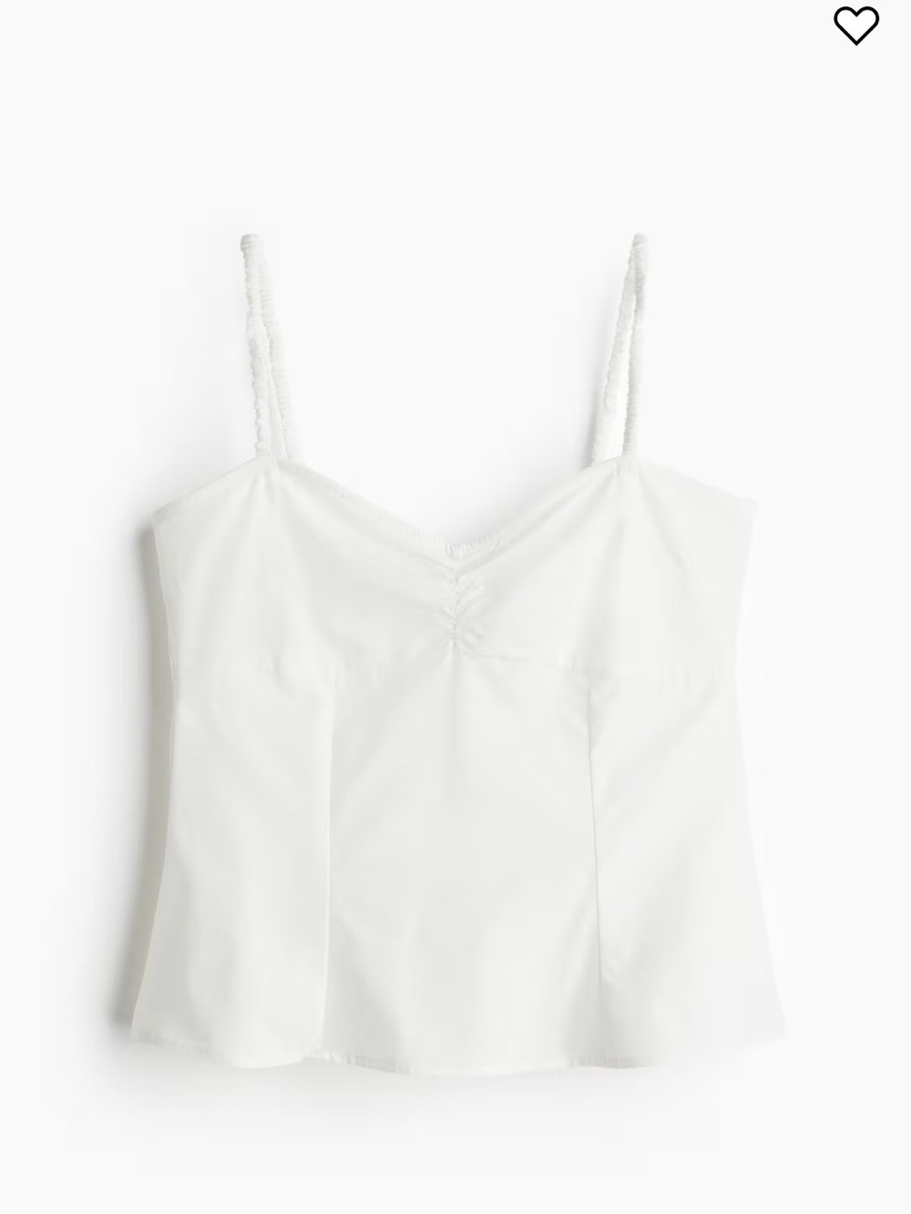 H&M GATHERED CAMISOLE TOP size S